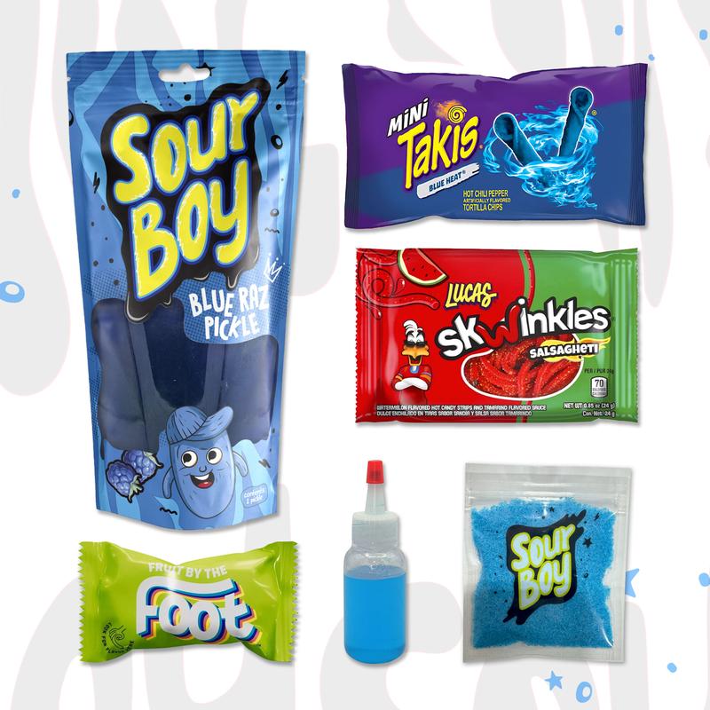 6 PC Blue Raz Pickle Kit