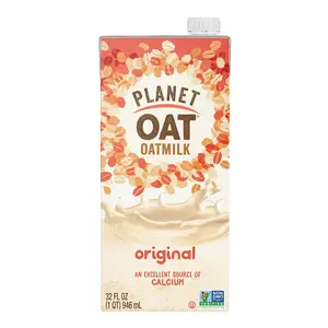 Oat Oatmilk Without Lactose or Dairy NonGMO, Original, 32 Fl Oz (6)