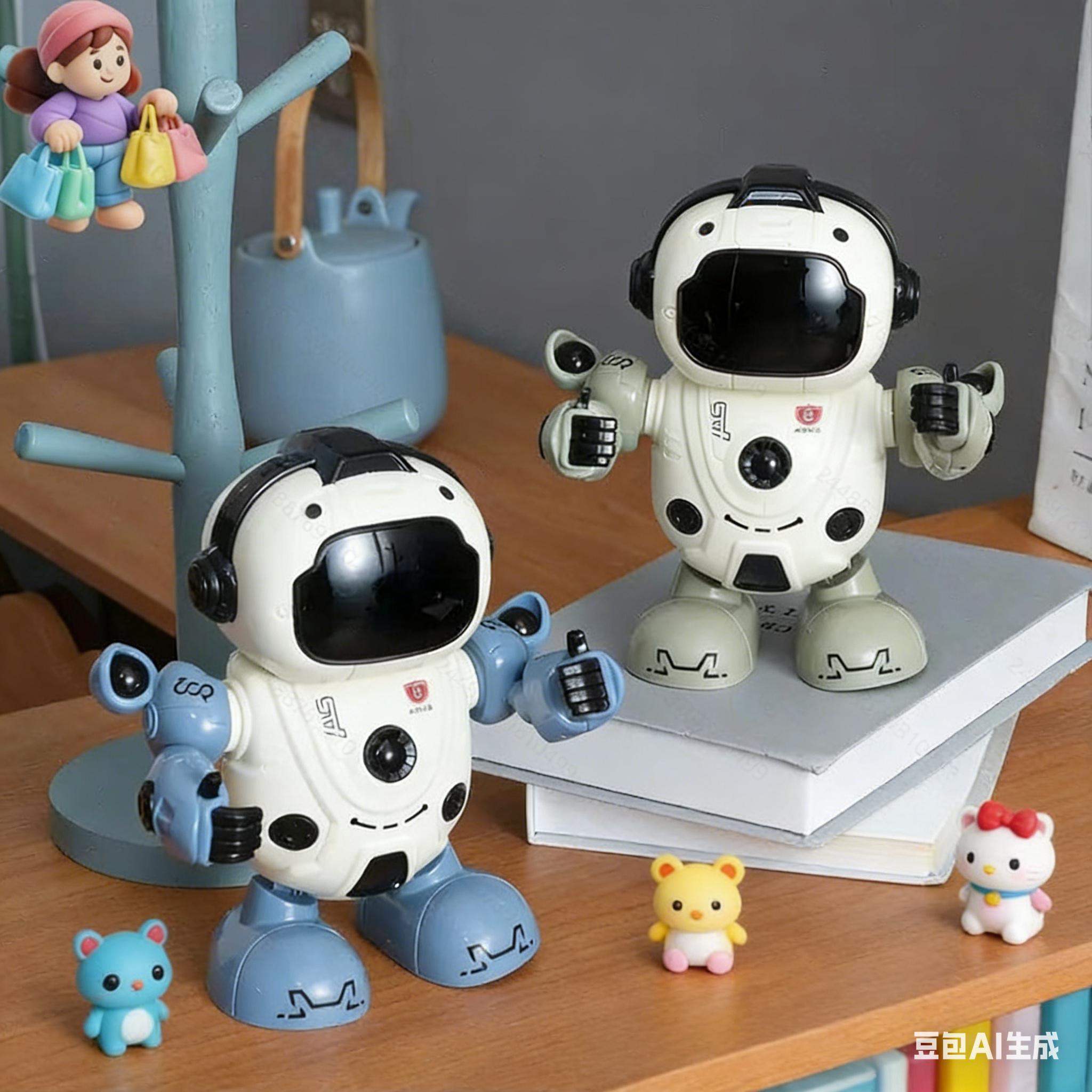 Interactive Musical Dancing Robot, Flexible Joints Electronic Toy with LED Eyes, Interactive Electronic Toy, Birthday Gift for Boys Girls