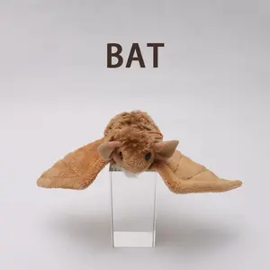 Mini Cute Bat Doll Bat Plush Toy Bat Simulation Toys Wild Animal Doll Gift Bag Hanging Decoration Children Girls Halloween Gifts