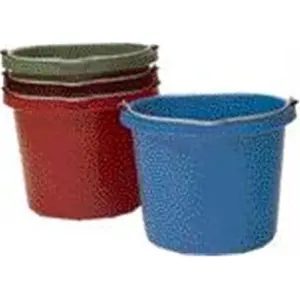 Fortex Industries Inc Flat Back Bucket Economy Fb-1- Blue 20 Quart - FB-1 BLUE, Home Supplies, Heavyduty, 20Quart