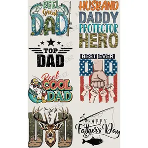 REEL GREAT DAD PREMADE GANGSHEET  - 22X36  DTF TRANSFERS - DIRECT TO FILM