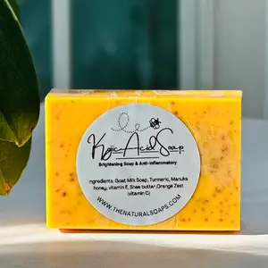 The Natural Soaps Kojic Acid Soap - Brightening & Anti-Inflammatory Handcrafted with 100% Natural Ingredients for Skin Health