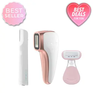 Summer Ready Bundle | RIKI Silky IPL Hair Removal Device & Ex Fuzz Off Dermaplaning Tool & RIKI Aloe Razor