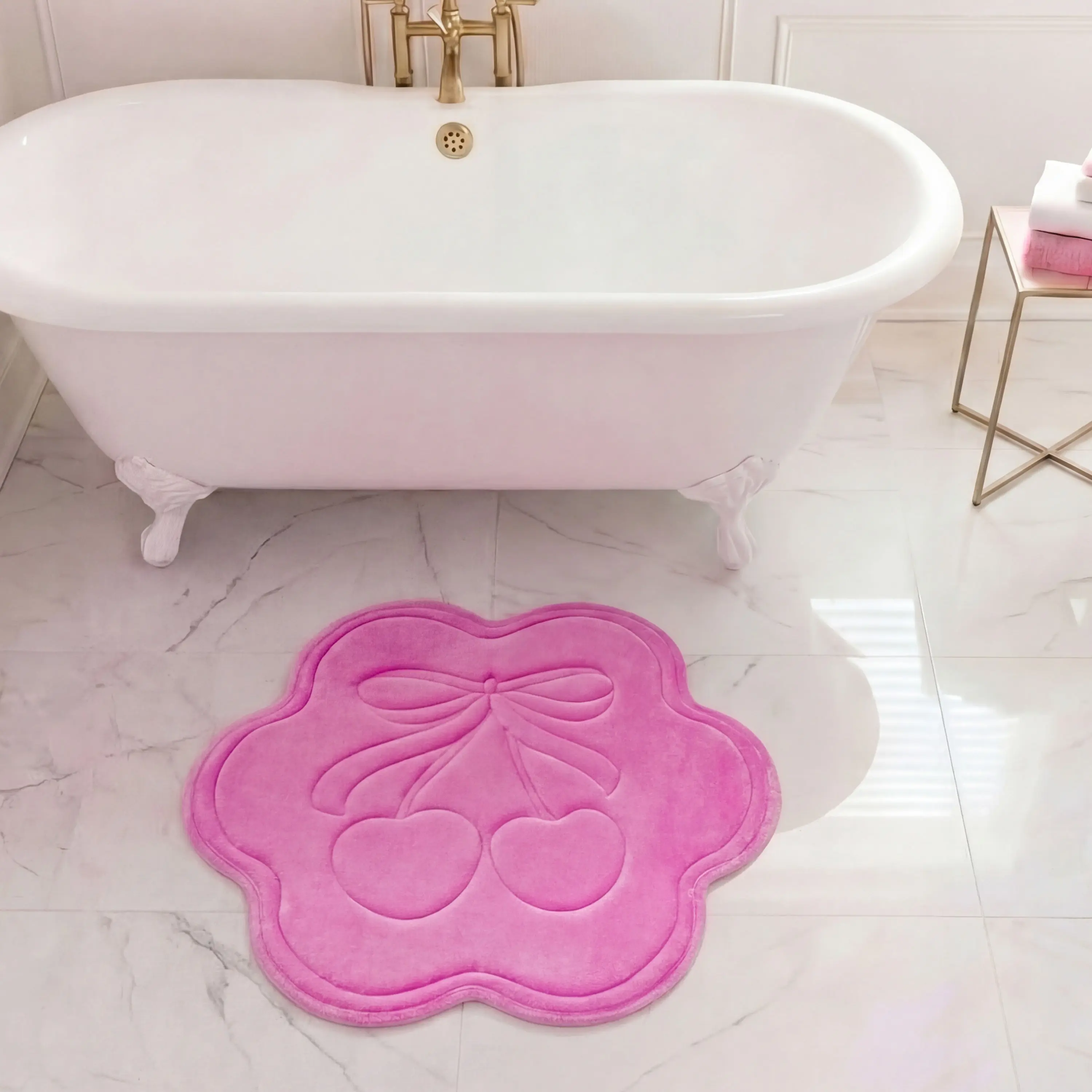 Quilted Memory Foam Bath Mat, 24" x 26"