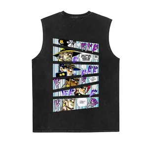 JOJO Vintage Tank 90s Graphic Sleeveless Tank Tops Men Vest Streetwear Outfits Men Vacation Outfits Sleeveless Shirt