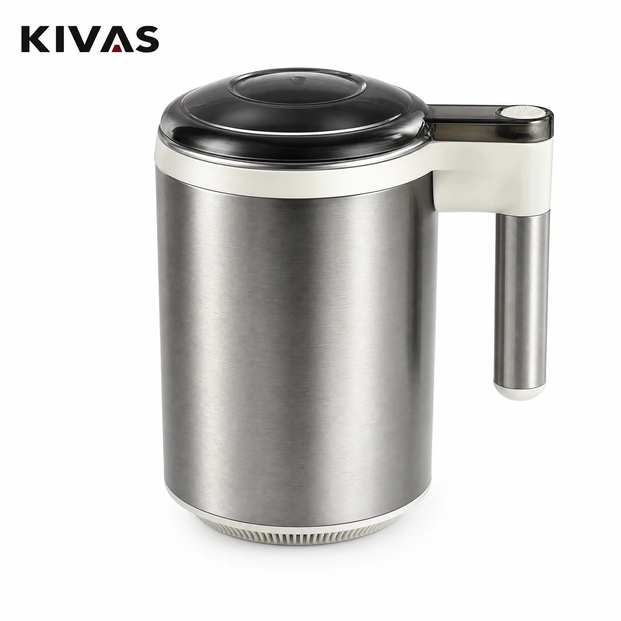KIVAS 12-Blade 300W Portable Electric Grinder - UL Certified, 3-in-1 Multifunctional Kitchen Appliance, Generous 20 fl oz Capacity, See-Through Lid, Grinds Coffee Beans/Spices/Grains to Fine Powder, Free Cleaning Brush Included