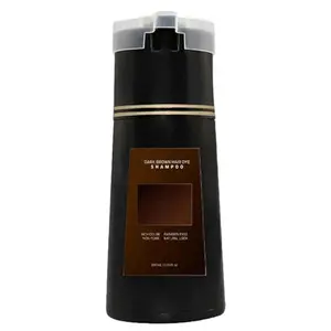 Hair Dye Shampoo - Easy to Use, Long Lasting for Women & Men, Dark Brown Color, Haircare Black Red Cleanser Conditioner Cleansing Hair Care Products Gentle Hair Care
