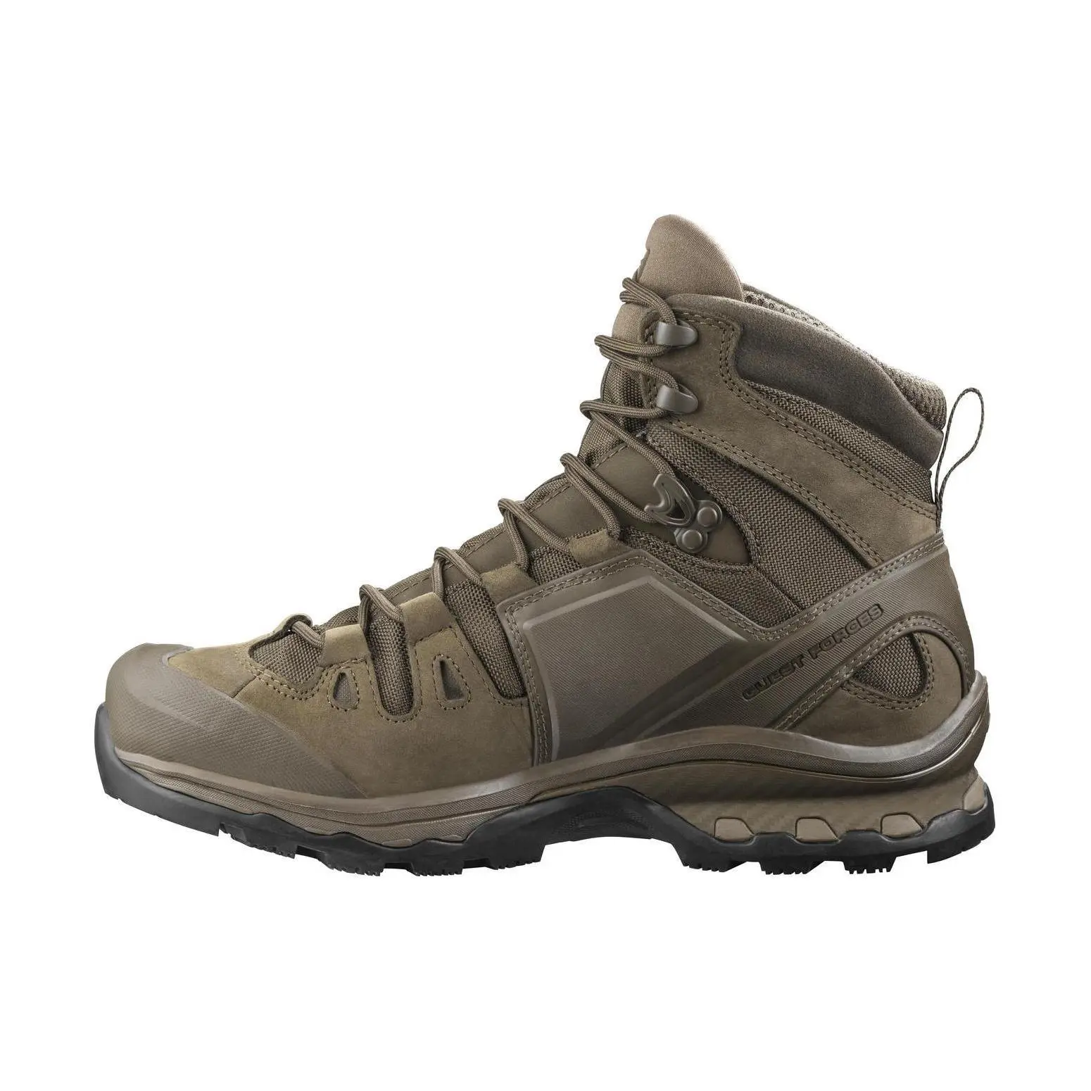 Men's Salomon Speed Assault 2 Quest 4D GTX Forces 2 EN High-Top Lace-Up Outdoor Hiking Boots - Waterproof, Cushioned, Slip-Resistant, Rubber Sole - Earth Brown/Maison Mihara Design