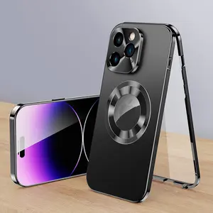 Metal Design Anti-Drop Shockproof Phone Case for iPhone 16 Pro Max 15 14 13 12 11, Durable Protective Cover, Stylish and Lightweight Cellphone Accessories