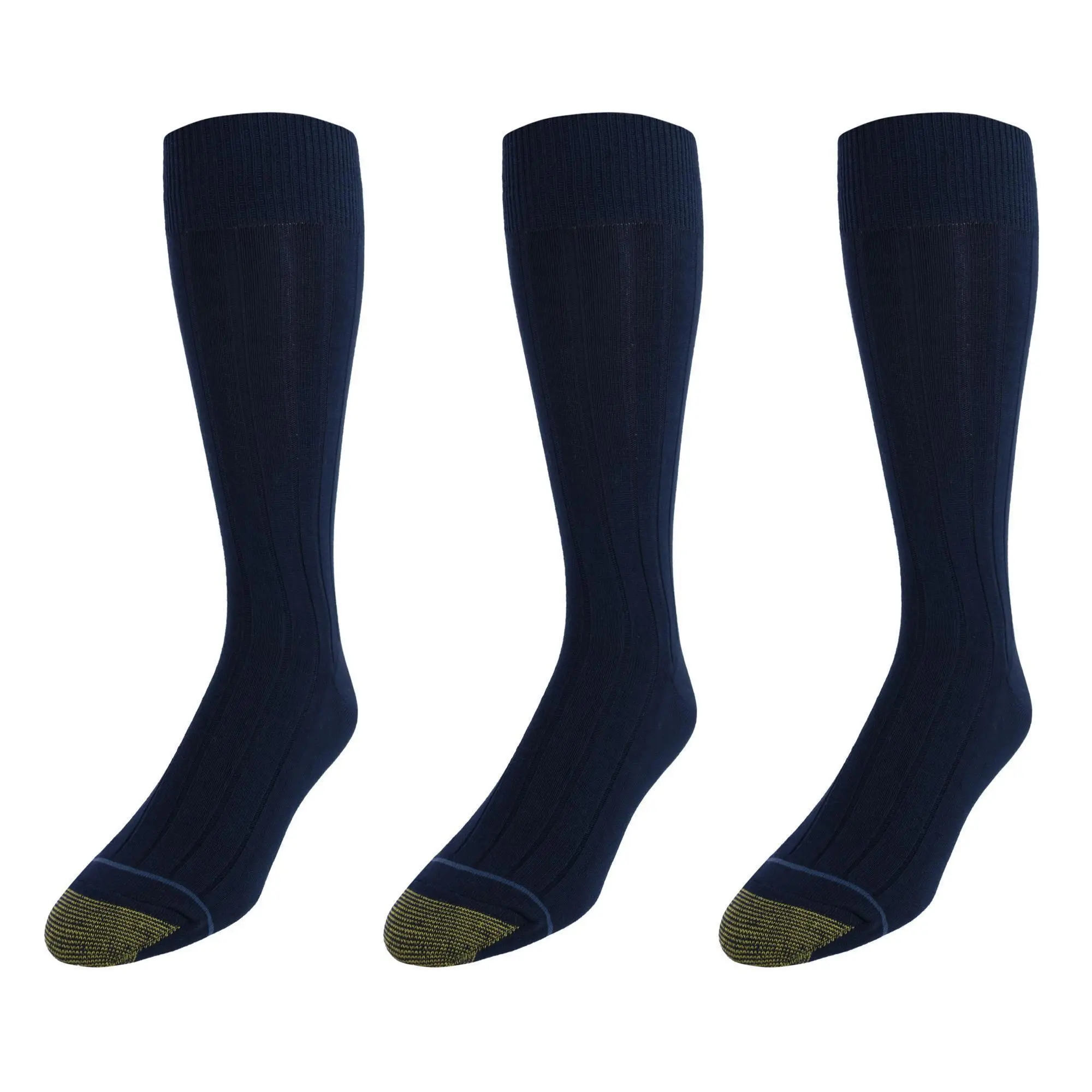 Gold Toe Mens Hampton Casual Dress Socks (Pack of 3), Mid Calf Socks