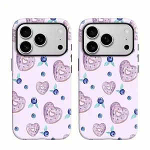 Sweet Heart Donut Phone Case — Compatible with Samsung S26/S25/S24/S23/S22/S21 and iPhone 17/16/15/14/13/12/11 Phone Cases. Stylish and durable, perfect as a gift for loved ones.