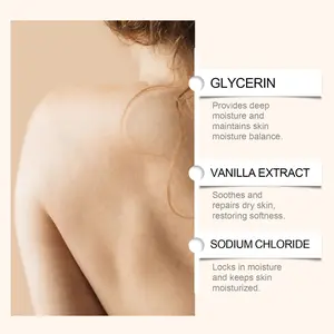 Vanilla Body Lotion, Smooth and Shiny, Moisturizing and Hydrating, Nourishes Skin, Ideal for Daily Use, Gentle Formula