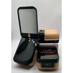 BlurPro Liquid Foundation - Emy - Lightweight Concealer in Black & Peach, Moisturizing Formula with Concealer Shade