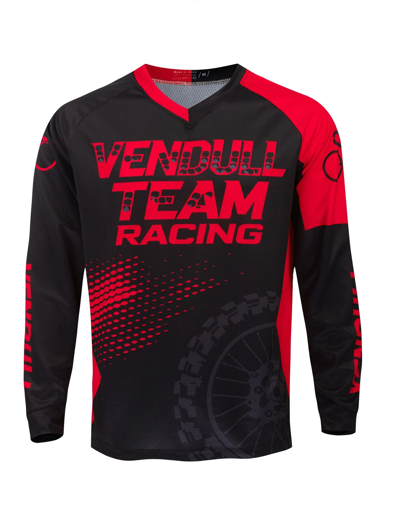 Motorcycle Racing Downhill Jersey, Long Sleeve Quick Dry Breathable Sporty Top, All over Print Biking Gear, Mountain Exploration Clothing