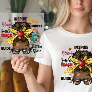 Teachers Inspire DTF Transfer | Ready to Press | Single Transfer, Choose 10’, 11’, or 12’