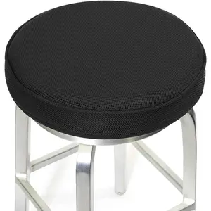Bar Stool, Round Bar Stool Covers with Non-Slip Backing and Elastic Band, 13", Black