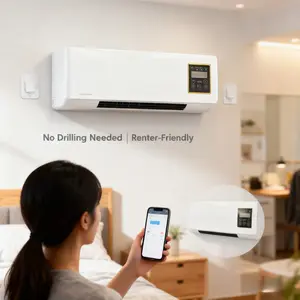 Create Comfortable Atmosphere! 1400W Wall Mounted Fan Natural Wind Fast Heating For Every Room