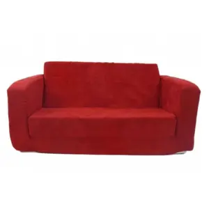 Fun Furnishings 55232 Toddler Flip Sofa Red Micro