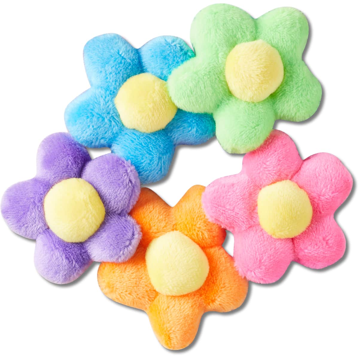 Crocs Jibbitz Plush Flower Power Nature Shoe Charms 5-Pack
