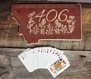 Cribbage Board-406 Wildflowers