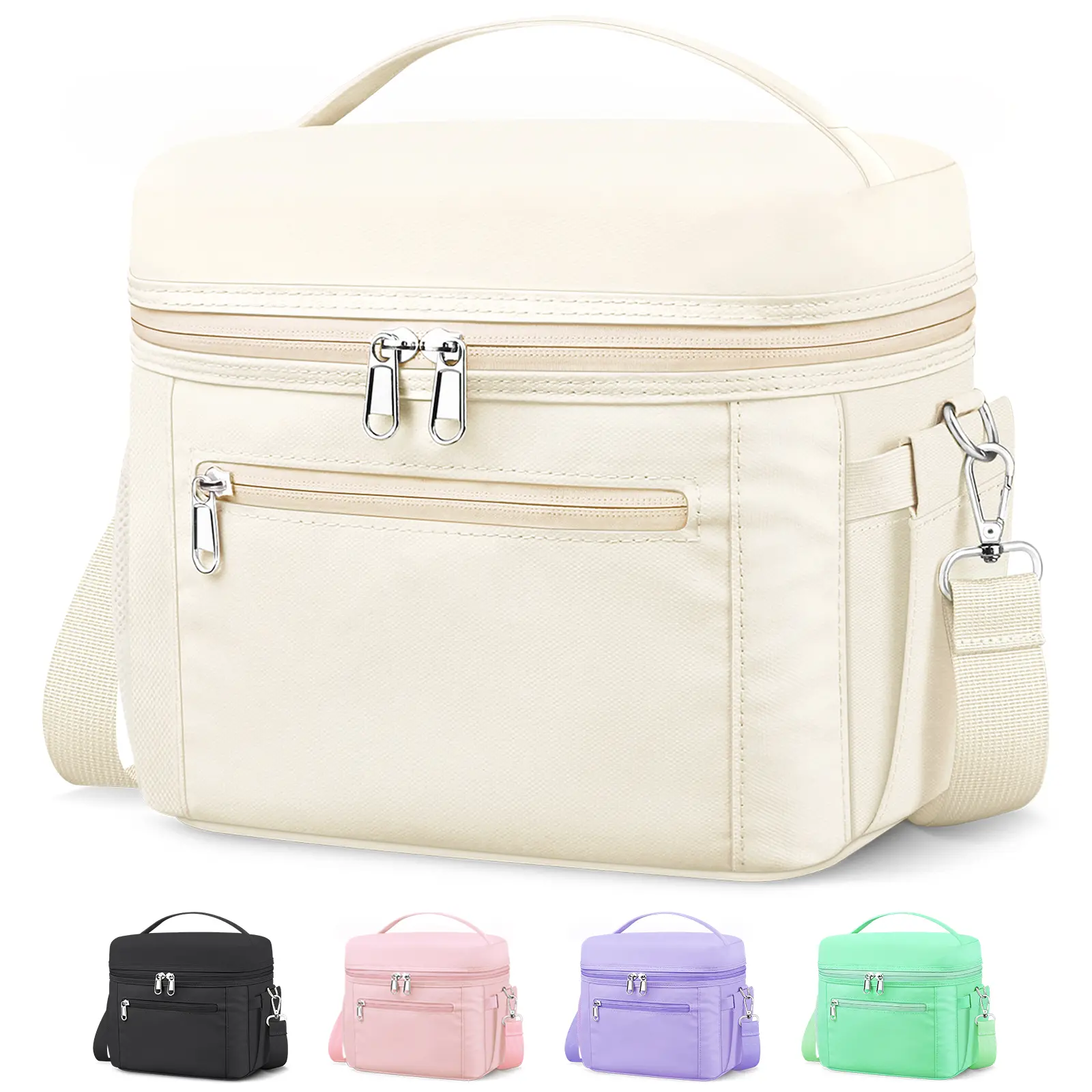Mothers Day Gifts Insulated Lunch Bags for Women,Lightweight Waterproof Cooler Bag with Adjustable Shoulder Strap, Reusable LunchBag for Work, Travel, Picnic  Durable Fabric lunch bag women lunch bags women