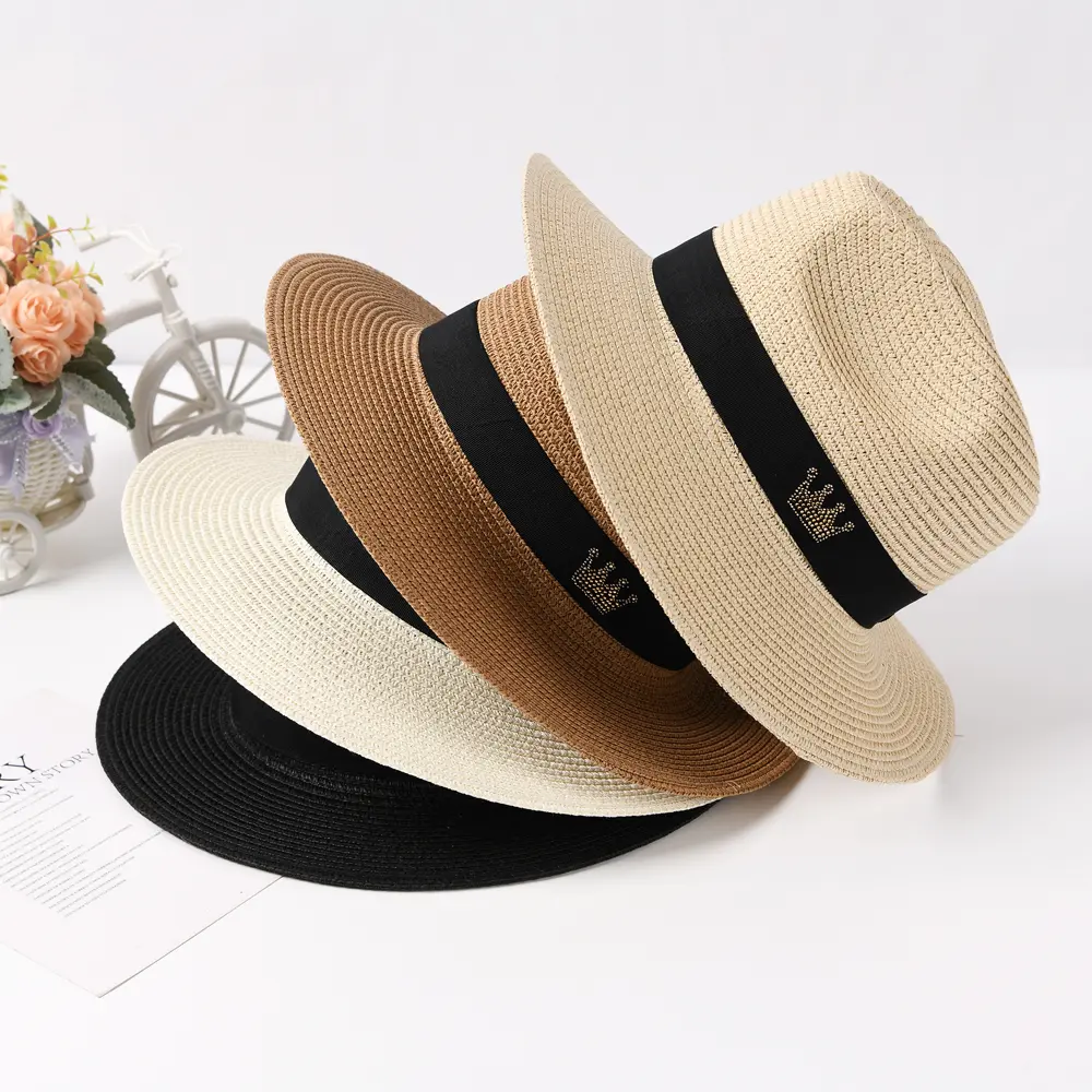 Panama Fedora Straw Hat for Women & Men – Stylish Wide Brim Beach Hat with UV Protection and UPF 80+ for Summer Sun