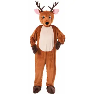 Brown Reindeer Plush Mascot - Christmas - Costume - One Size