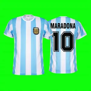 1986 Argentina Maradona Jersey Short Sleeve retro Soccer Jersey