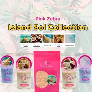 Pink Zebra Sprinkles - Island Sol Collection - Non-Toxic Wax Melts  for Home Decor Fragrance Candles