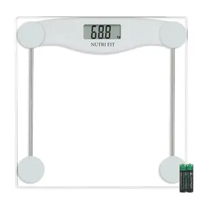 Digital Bathroom Scale for Body Weight Loss, Precision Weighing, High Accuracy, 330 lbs Capacity, Step-on Technology with AAA Batteries, Birthday Gifts, Bright White