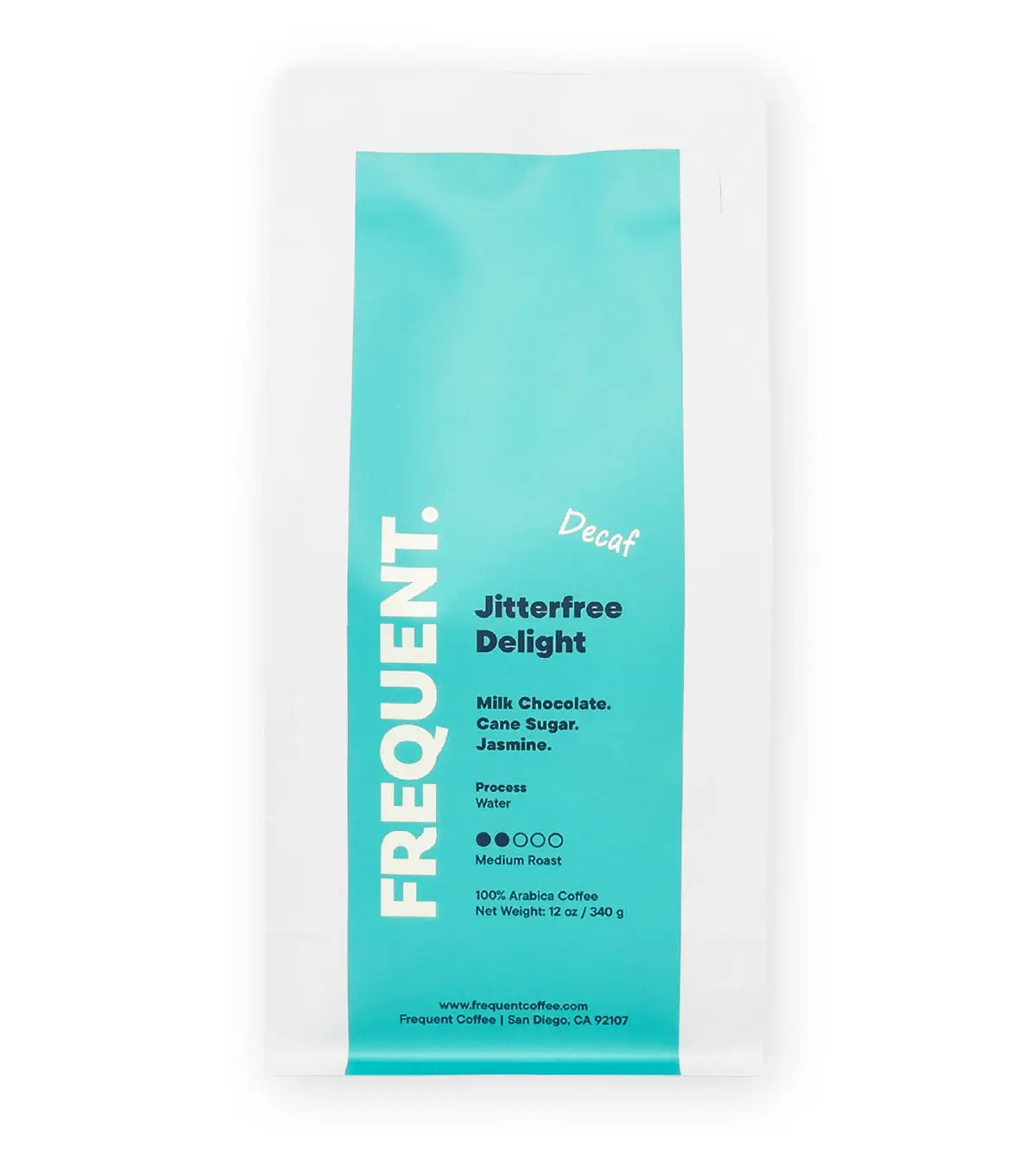 Frequent Coffee | Jitterfree Delight Decaf | Swiss Water® Decaffeinated Coffee | 99.9% Caffeine-Free | Medium Roast | Ethiopia | Single Origin