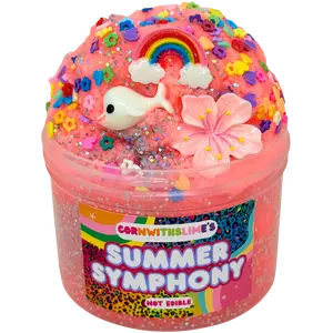 Summer Symphony 8oz Slime Icee Texture Scented Peach Bellini