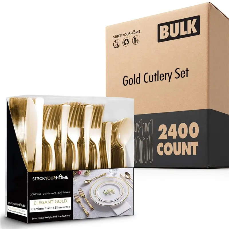 Gold Cutlery Set 2400