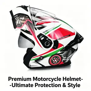 2026 New Akfox 902 Motorcycle Helmet, Unisex Full Face Design, Durable Protection for Riders, Ideal for Daily Commuting & Long Trips