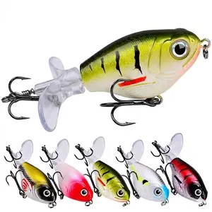 proberos  5pcs Lure bait propeller water tractor 12g 16g floating pencil bionic noise fake bait rotating hard bait fish Bionic Noise Hardbait for Fishing 12g 16g