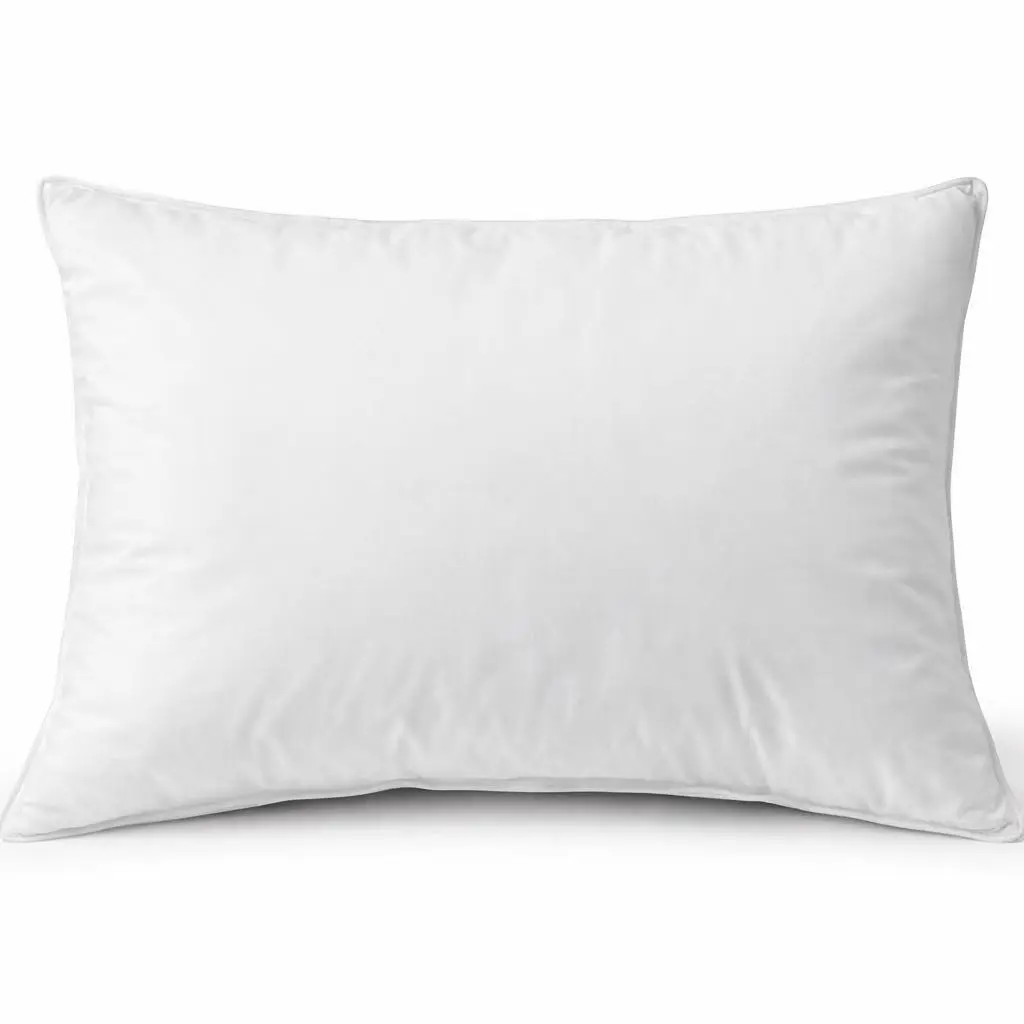 No Flattening, 2-Set 95% Goose Feather 5% Down Pillow With 100% Cotton Cover,Balanced Soft & Firm Neck Support Queen Size Bed Pillow For Home Hotel Bedroom Wake Up Refreshed