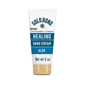 Gold Bond Healing Hydrating Hand Moisturizer, Face Cream, and Body Lotion for Dry to Extra Dry Skin, 3 Ounce ( Pack of 1 )