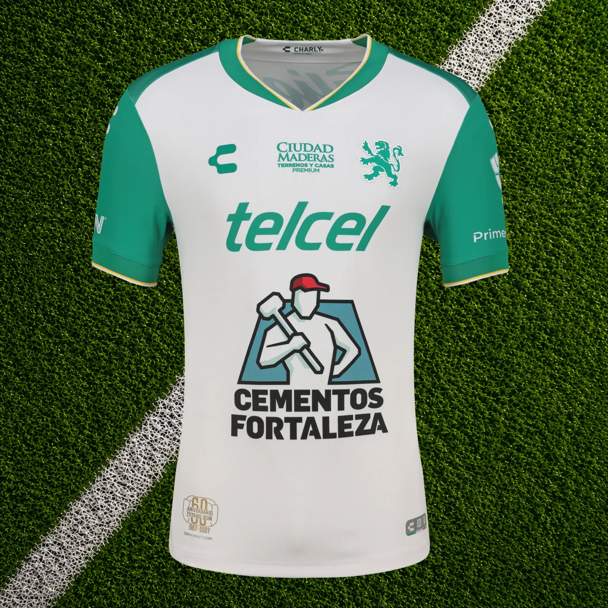 White Club Leon Away Soccer Shirt 26-27, Breathable Game Day Sports Top, Quick-Dry Short Sleeve Soccer Jersey for Liga MX Fan, Full Size S-5XL