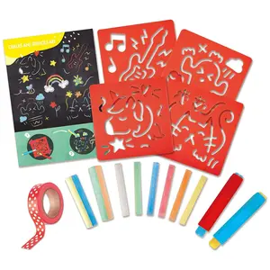 Hape Chalks & Stencils Art Kit Hape Chalks & Stencils Art Kit