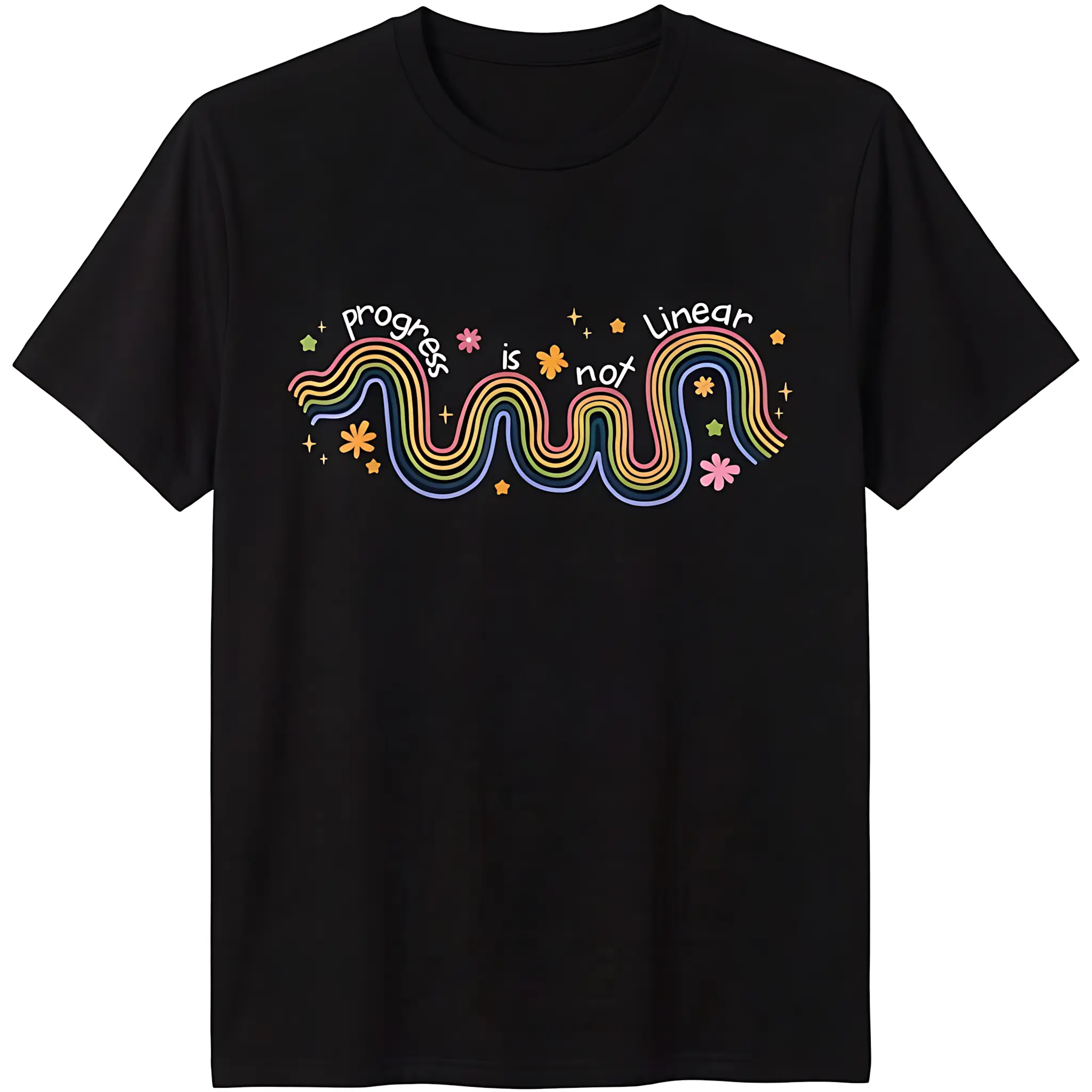 Cotton Short Sleeve Progress Is Not Linear Sped Ed Special Education Teacher T-Shirt For Men Women