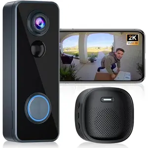 Doorbell Camera , -to- Video - No Subscription Required,  Live View, Two-Way Talk, Video Doorbell with Chime, ,Motion ,Works with Alexa &(2.4G WiFi)