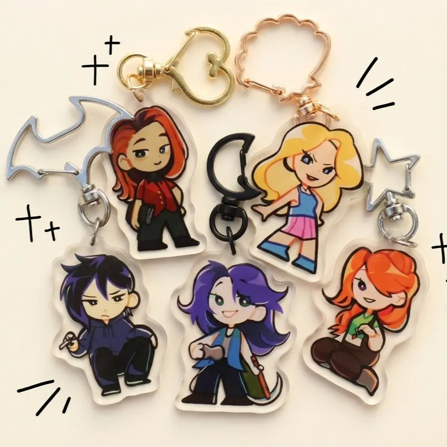 Stardew Valley Keychains - Bachelors & Bachelorettes - Abigail, Haley, Maru, Leah, Sebastian, Elliott, Cute, Durable, And Perfect For Bags, Keys, Or Gifts