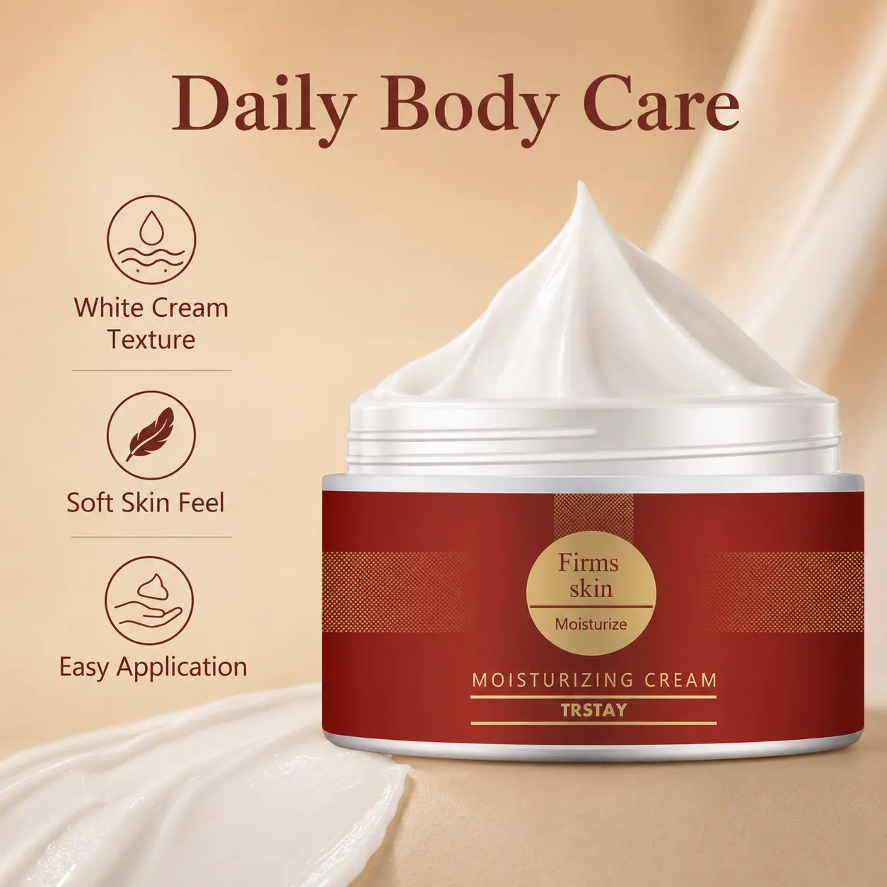 Creamy Body Moisturizer | Nourishing Care for Dry-Looking Skin | Creates Soft Smooth & Glowing Looking Skin Cream