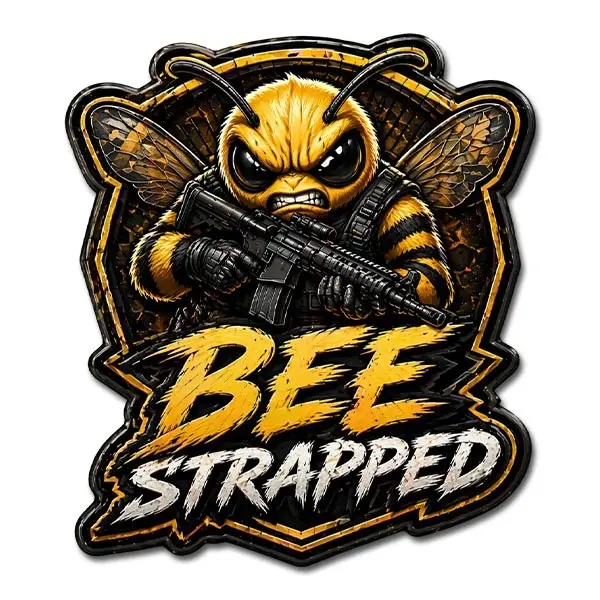 Bee Strapped 1 oz Colorized Copper Medal (New in Capsule)