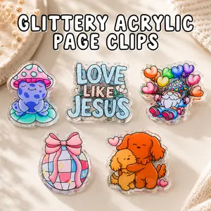 Acrylic Coloring Book Clips – Hands-Free Page Holders for Coloring, Journals & Planners
