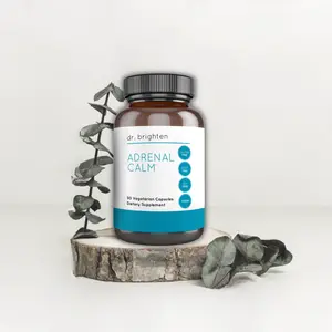 Dr. Brighten Adrenal Calm Daily Wellness Blend 90 Vegetarian Capsules for Women