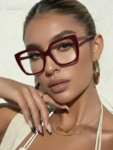 Women's Plastic Cat Eye Glasses, Sexy American Style, Trendy Avant-Garde Casual High-End Atmosphere, Fashion Eyewear