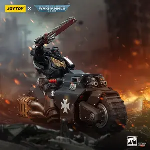 JOYTOY Warhammer 40k 1/18 Action Figures Anime Space Marines Black Templars Outriders Brother Valtus JOYTOY Warhammer 40k 1/18 Action Figures Anime Space Marines Black Templars Outriders Brother Valtus