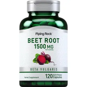 Piping Rock Beet Root Capsules | 1500 mg | 120 Pills | Herbal Extract Supplement | Beta Vulgaris | Non-GMO, Gluten Free